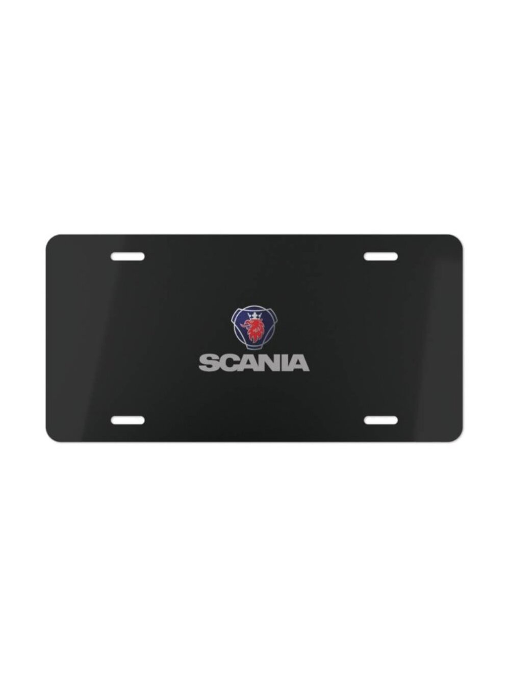 Scania Truck Vanity License Plate | Heavy Duty Metal Car Tag